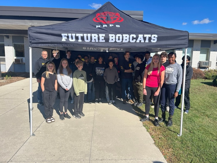 HRPS Special Events Committee pictured with BDHS student leaders 