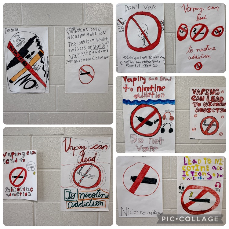 vaping Posters made by Students 