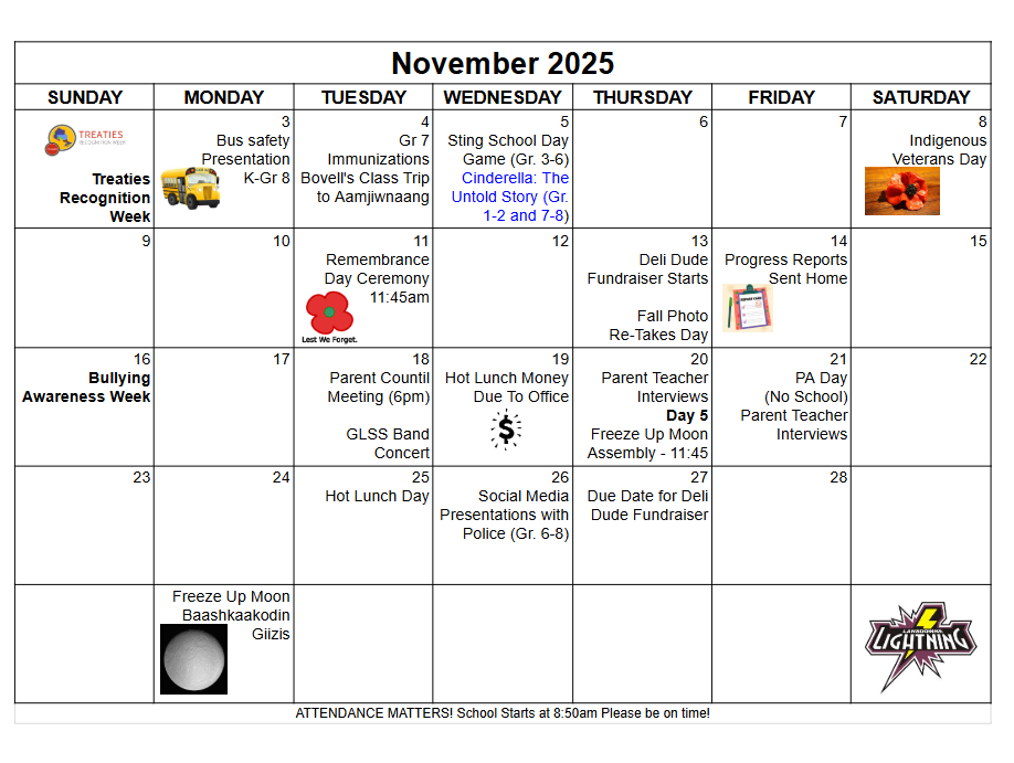 November Calendar