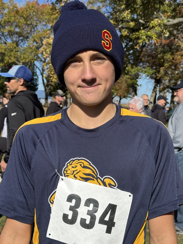 student wearing race number 