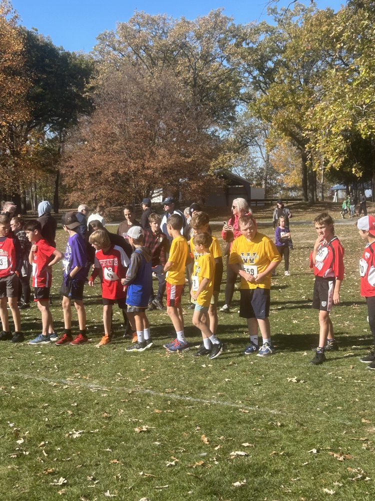 Grade 5 boys lined up