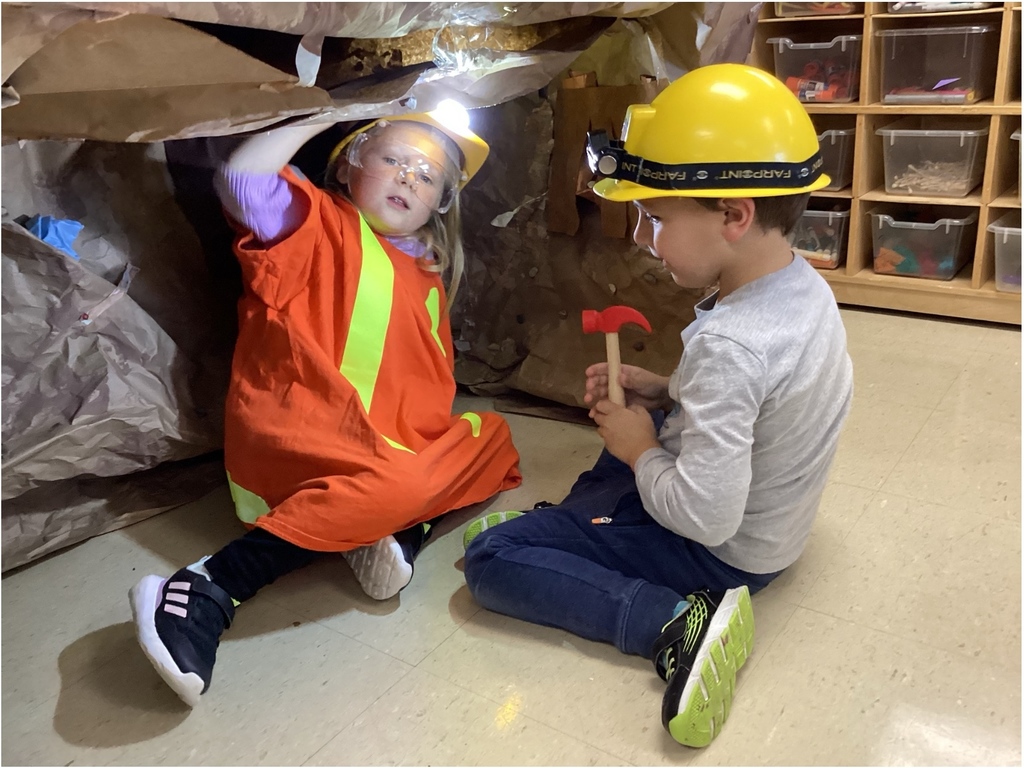 Safety first! You need a hard hat and some flashlights to see underground.