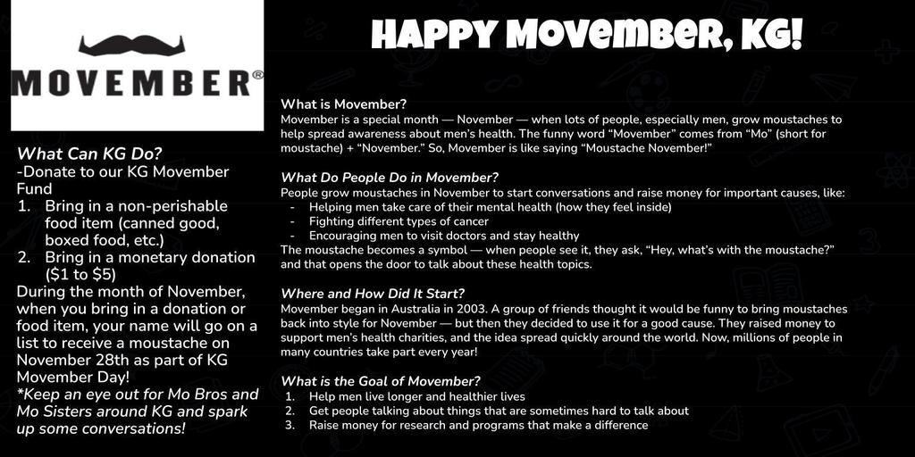 Movember at KG!