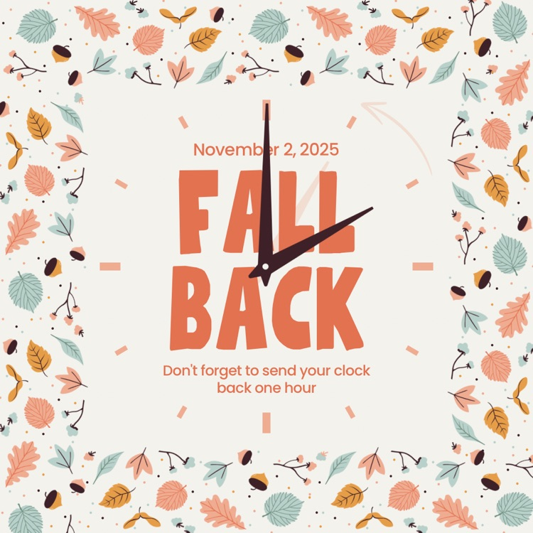 daylight saving time poster - Fall Back 
