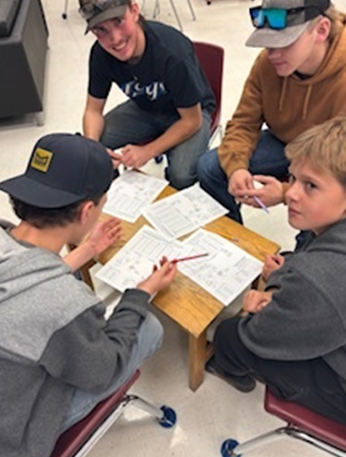 Students priced out the cost of an HVAC system, including all of the copper pipe and fittings