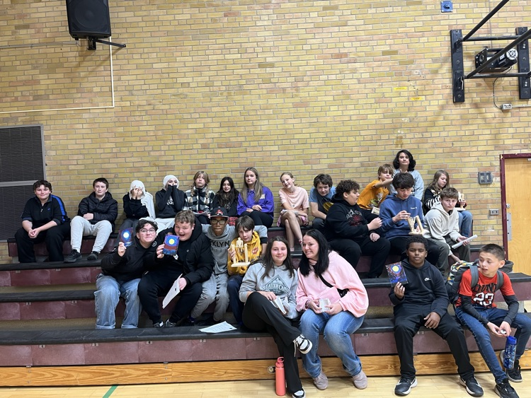 Group of student students posing in front of