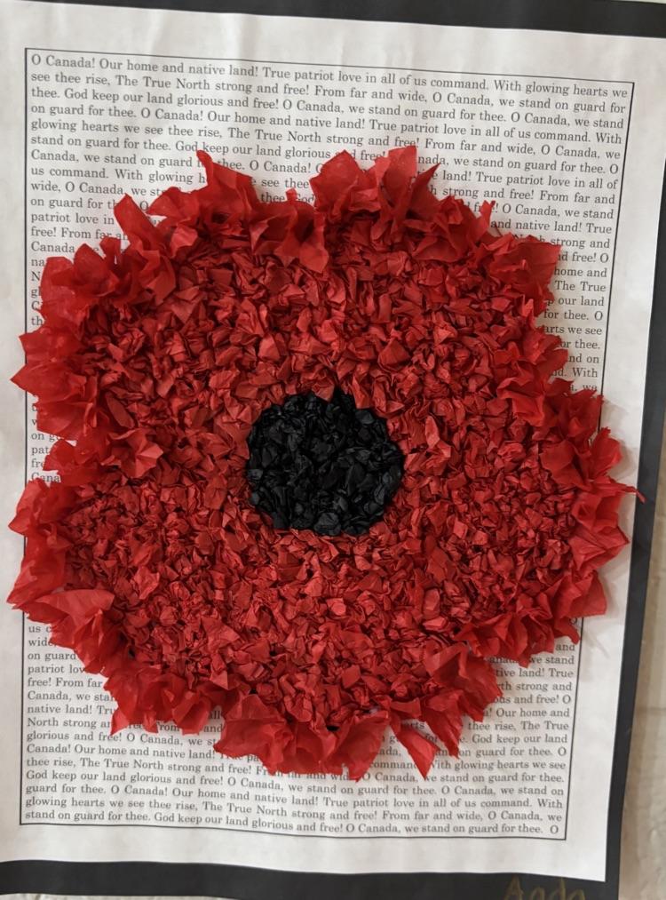 Artwork showing a Poppy imposed on top of a poem