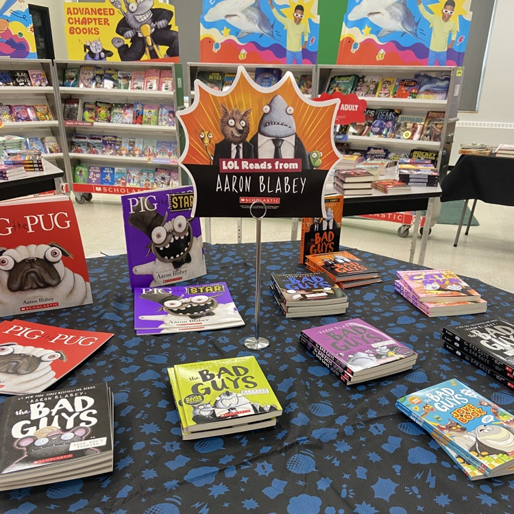 Book Fair Aaron Blabey display