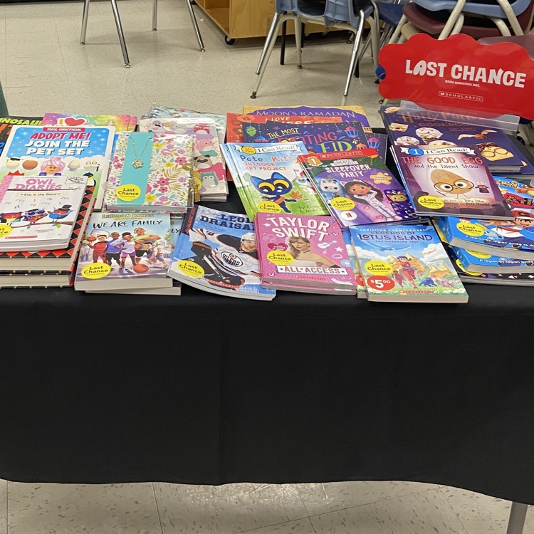Book Fair Last Chance Display