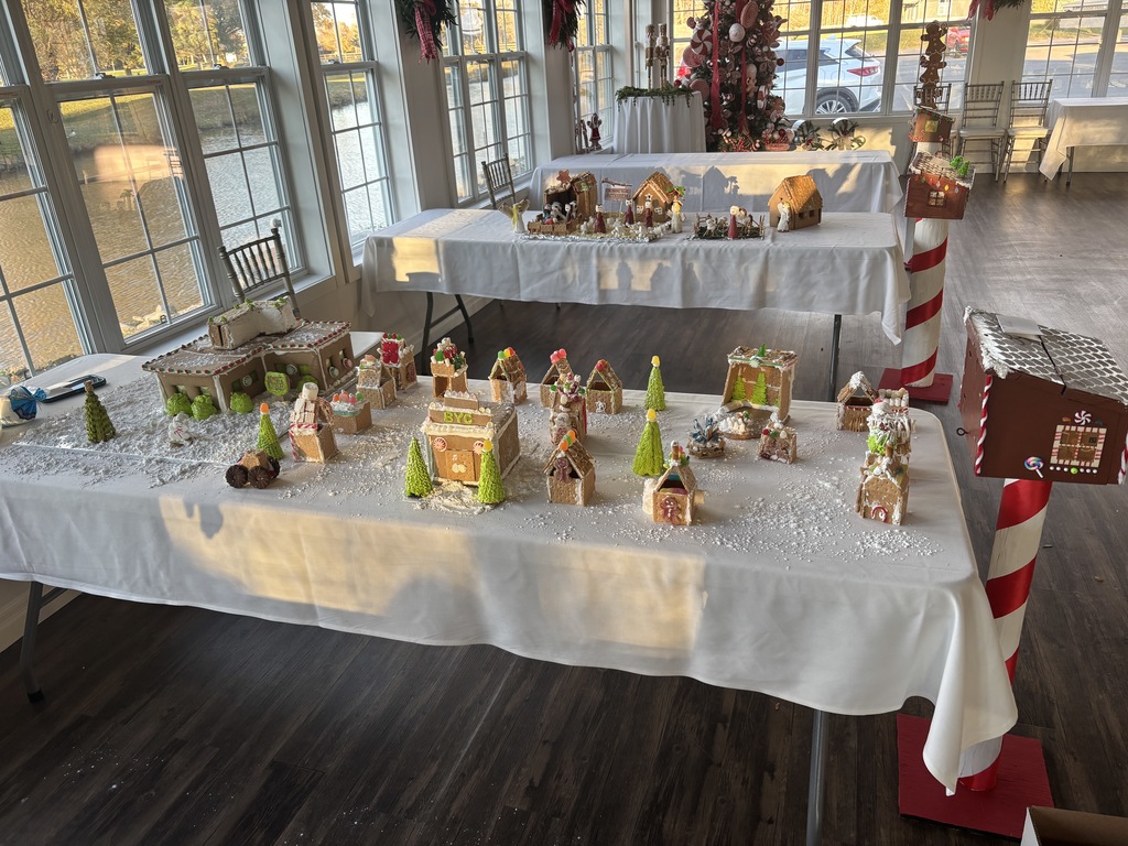 W.J. Baird Gingerbread house display at the Links of Kent.