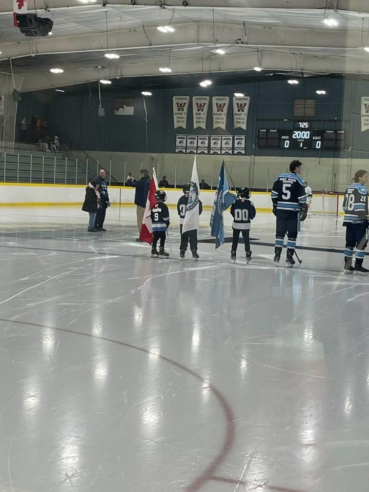 Oh, Canada at the hockey game