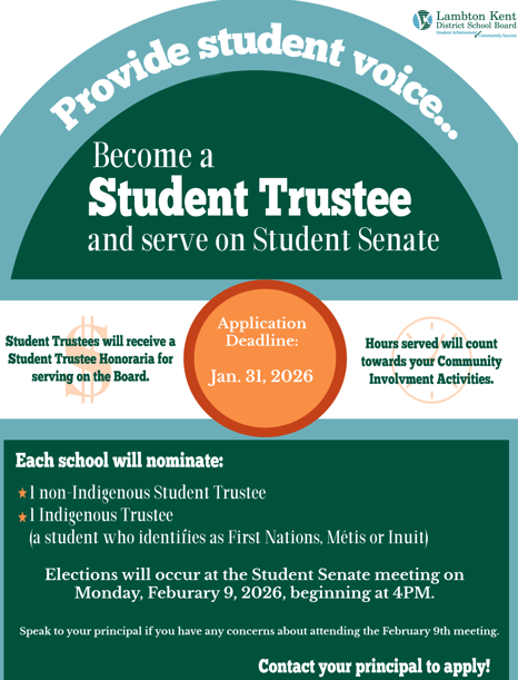 Student Trustee Info Poster