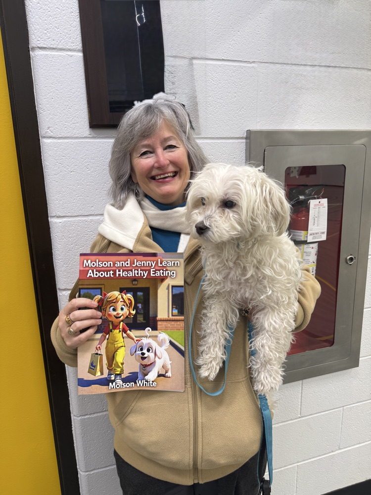 local author Jenn White and her dog Molson