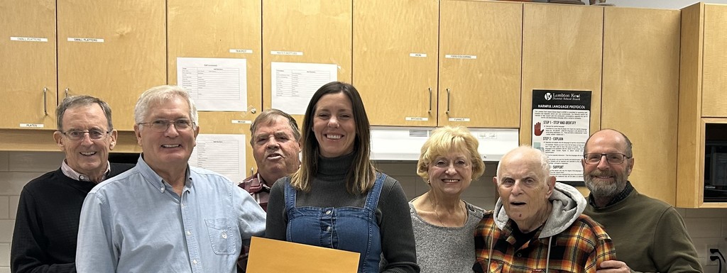 Kiwanis Volunteers and the Vice Principal