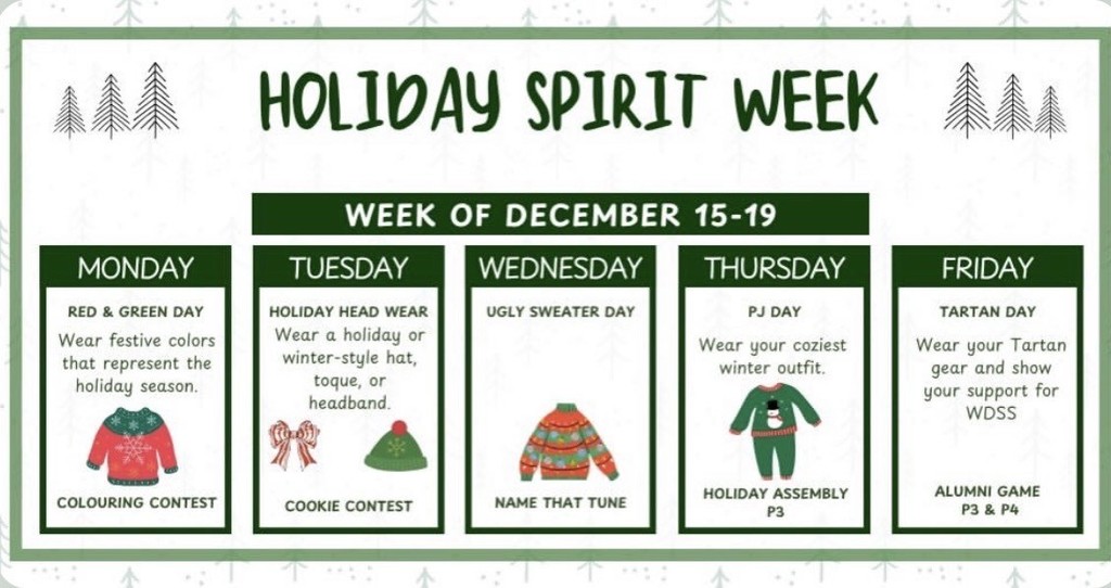 Student Council's Holiday Spirit Week