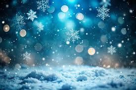 snowflakes on blue background