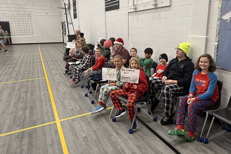 a group of students watching volleyball 