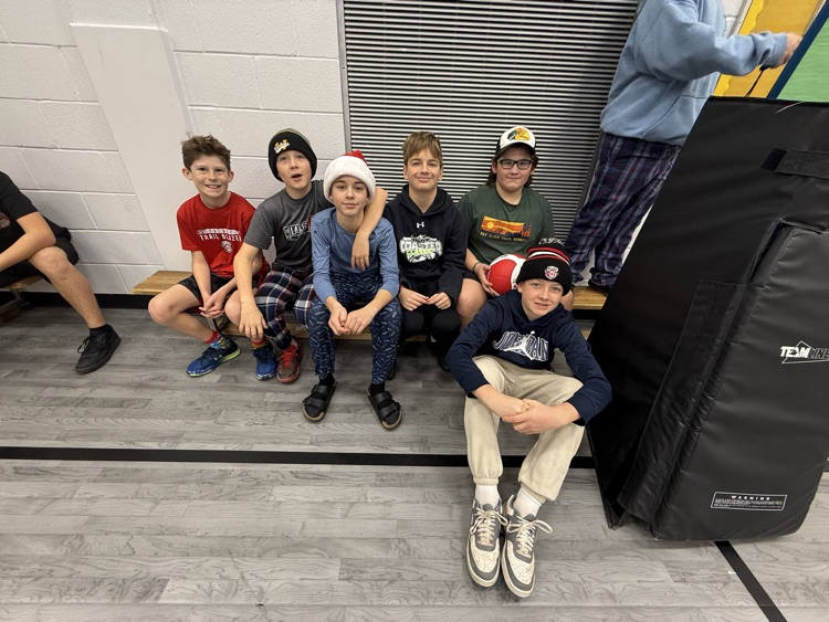 Some of our boys volleyball team, smiling for the camera