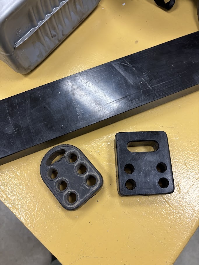 Tricycle pedals being made from recycled plastic