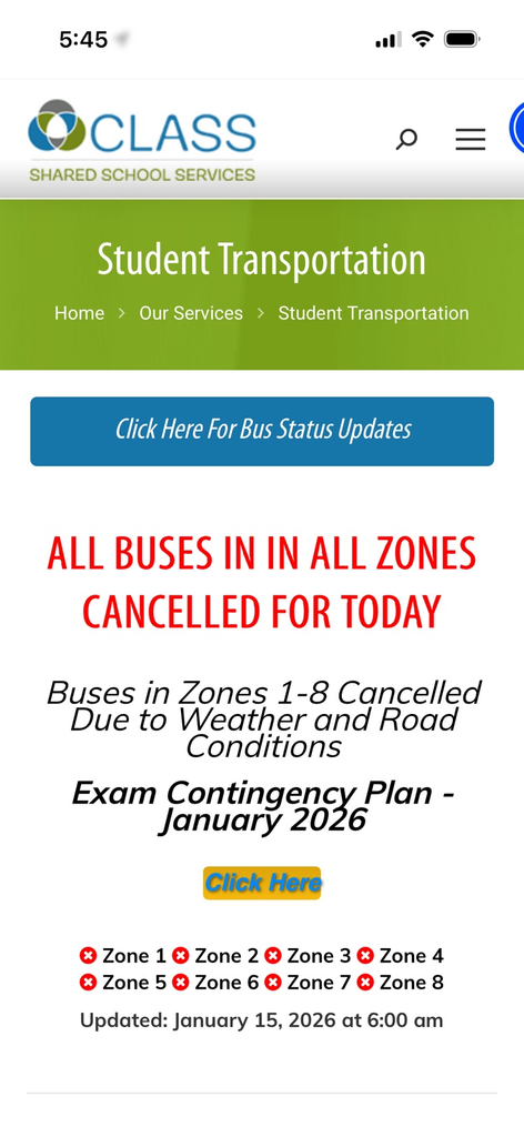 bus cancellation