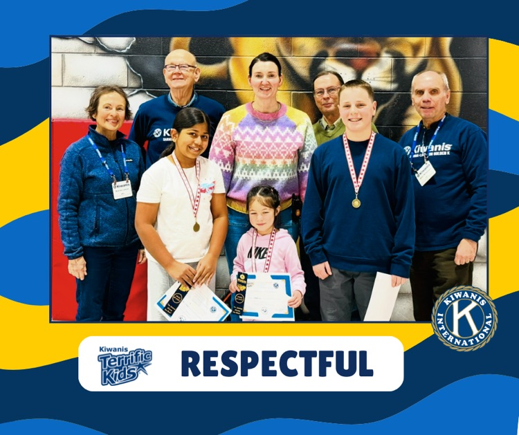 students with Kiwanis members