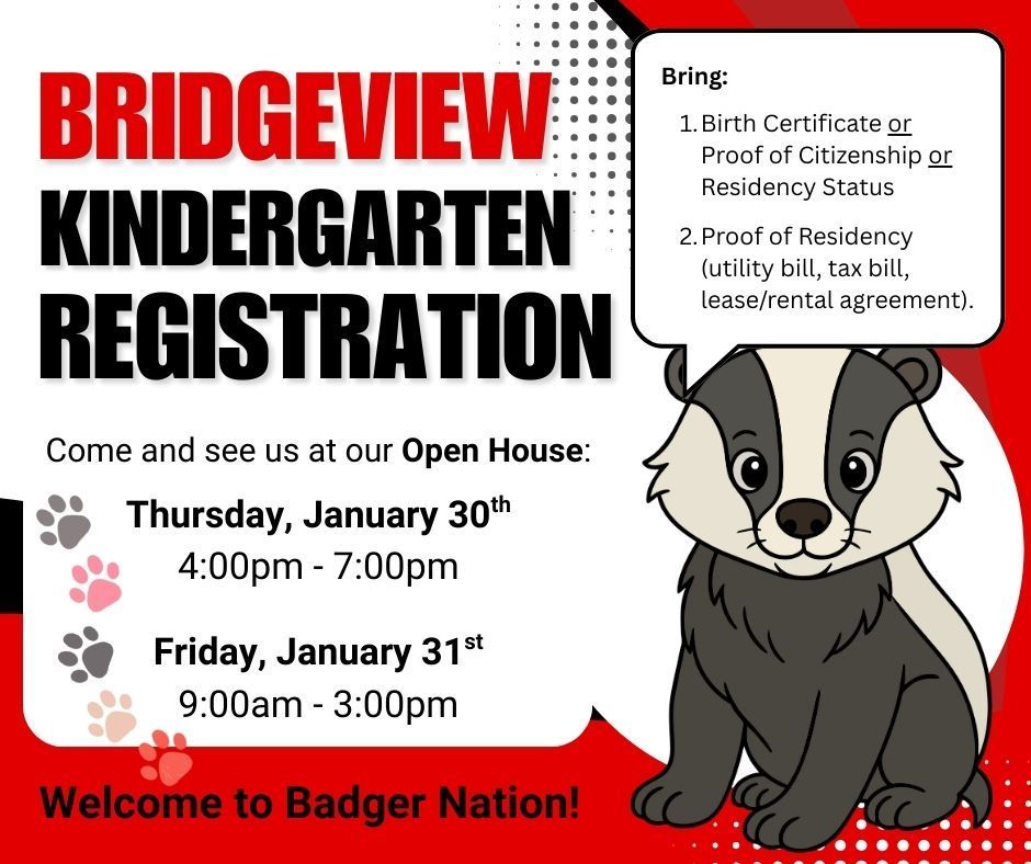 Kindergarten Registration, January, 2026, FDK, Open House, Flyer