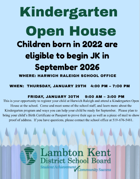 Kindergarten Open House Flyer
