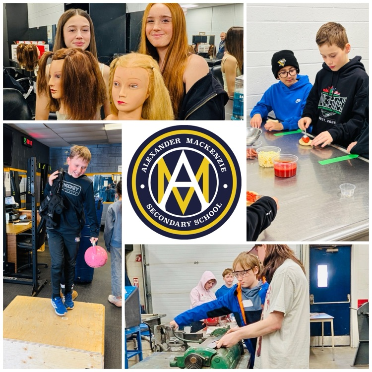 Students exploring trades careers