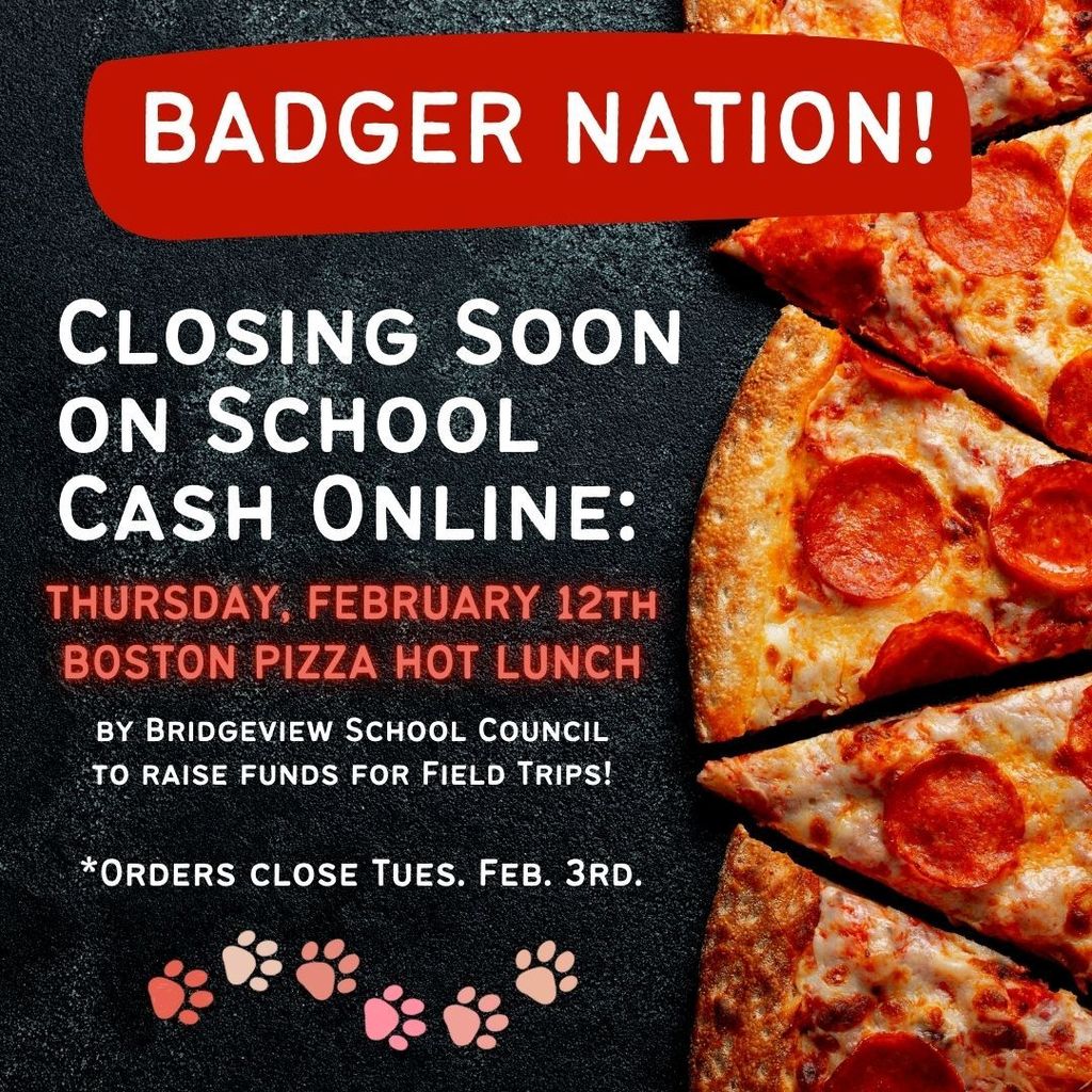 Pizza Day Order Reminder for School Cash Online