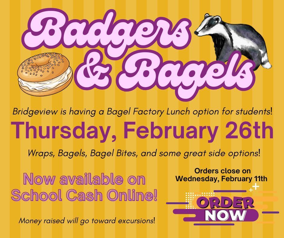 Bagel Factory Lunch Fundraiser Advert