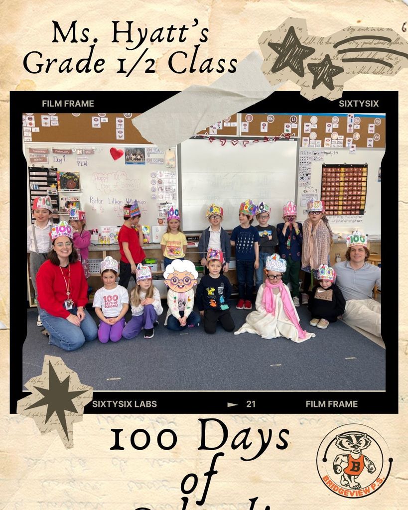 100th day of school - photo of grade 1/2