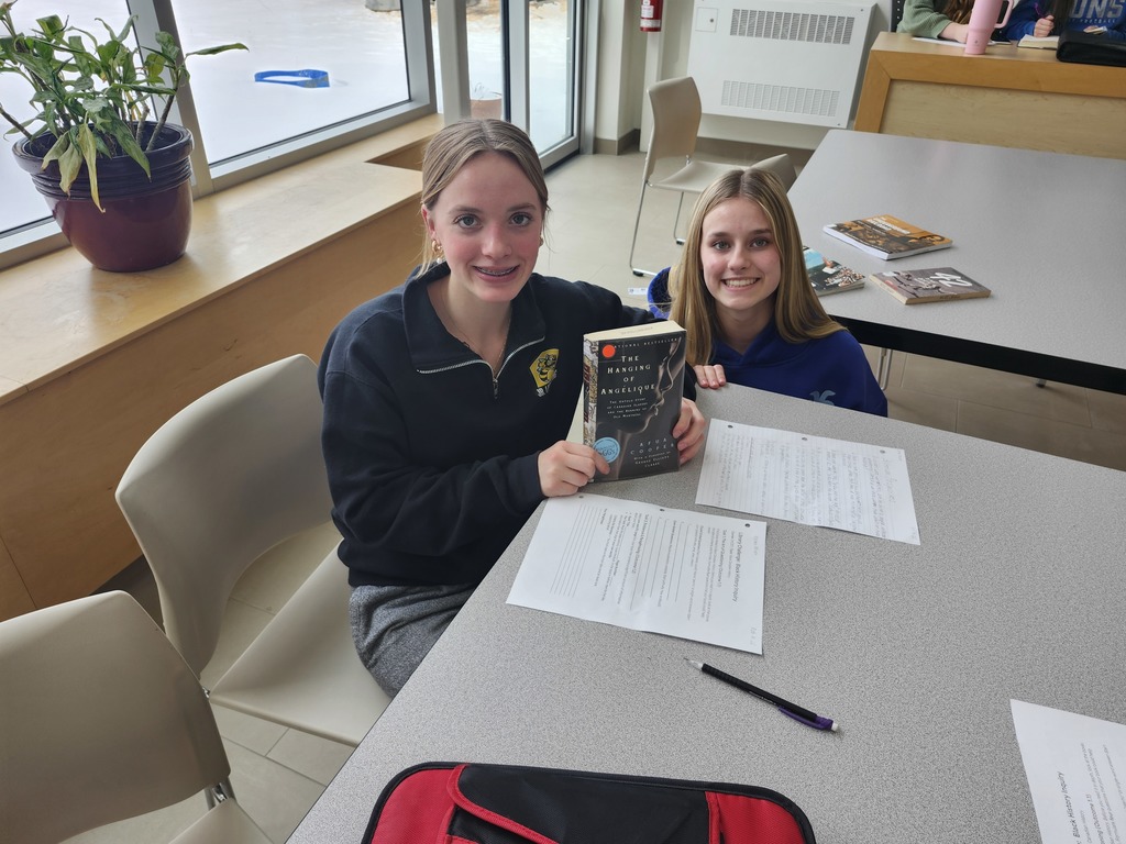 Topics selected by students for their inquiry project related to black history. 