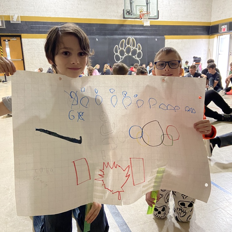 Cheering on Team Canada!