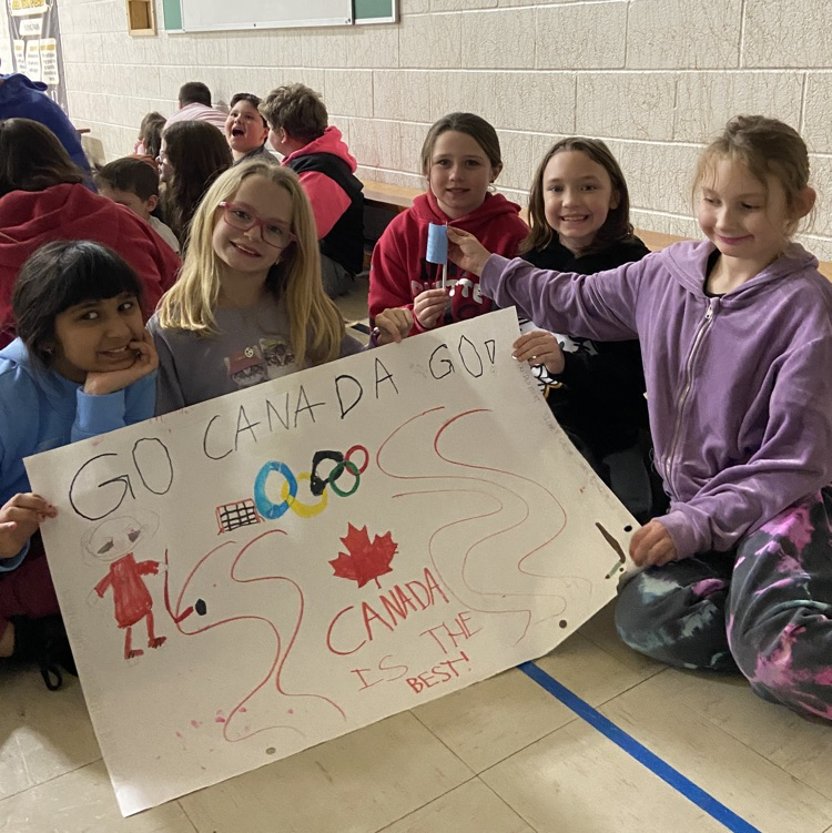 Cheering on Team Canada!