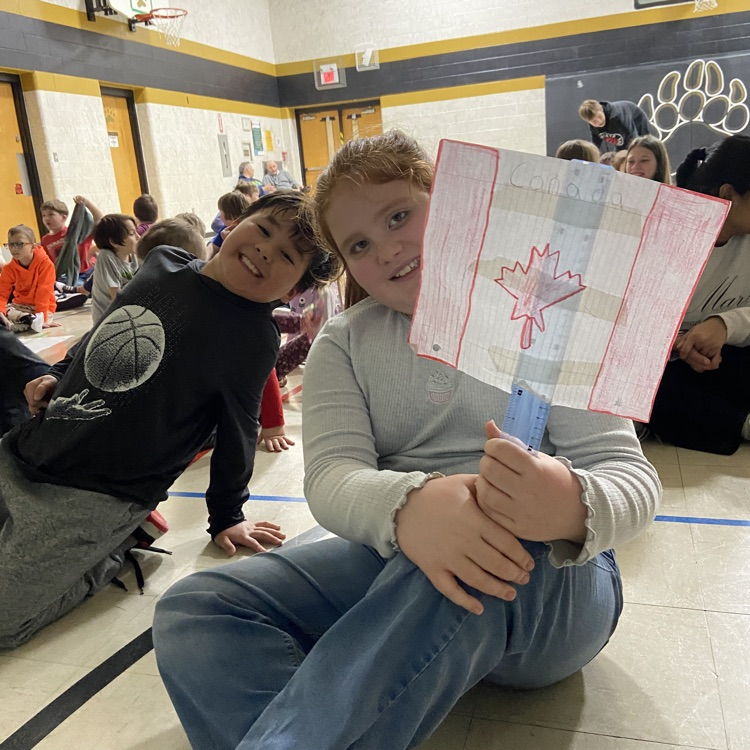 Cheering on Team Canada!