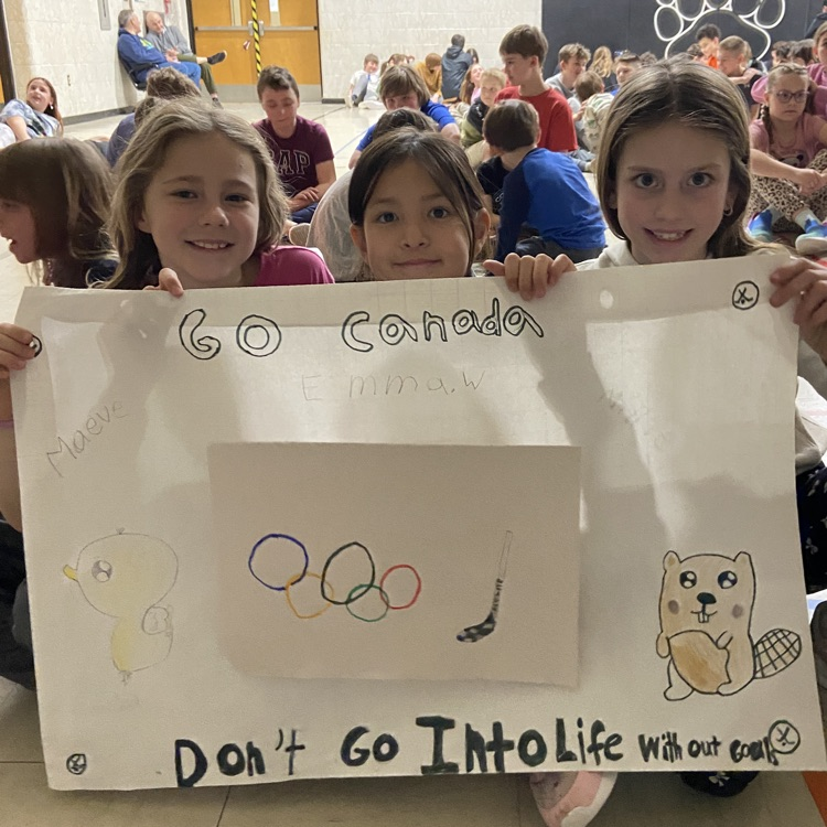 Cheering on Team Canada!