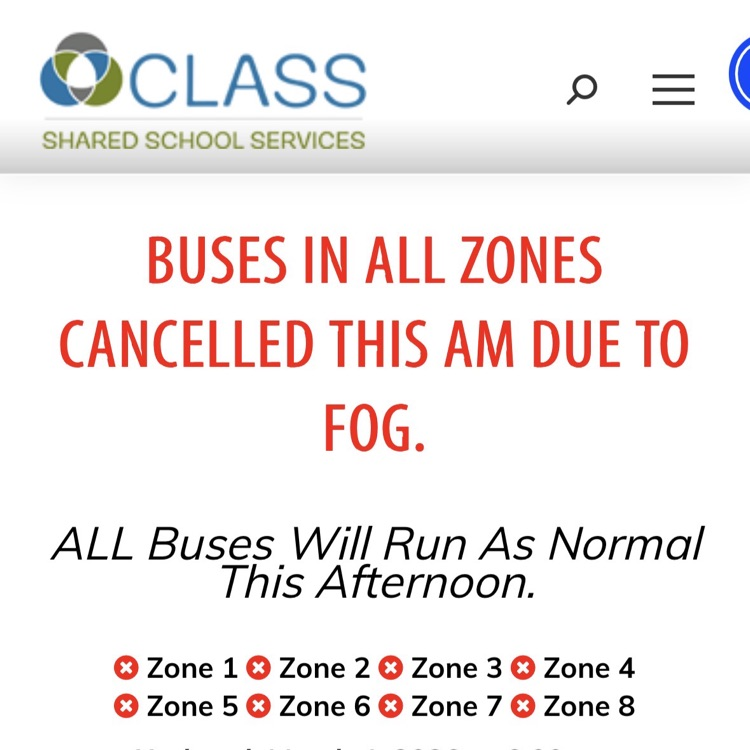 buses cancelled this morning