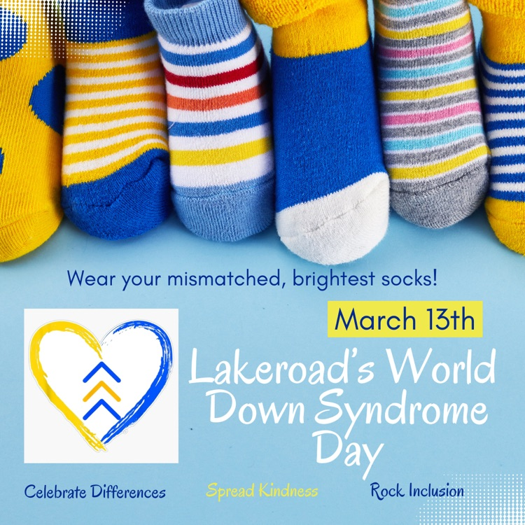 rock your socks for world Down syndrome day poster 