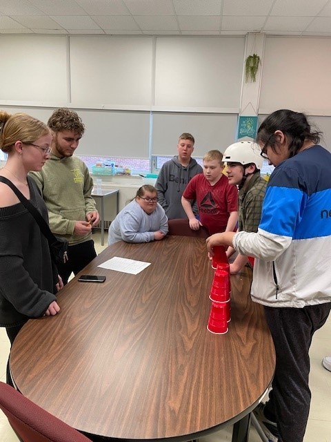 Plaid Peers Visit with our Grade 7s and 8s