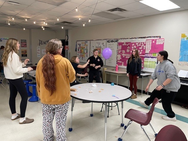 Plaid Peers Visit with our Grade 7s and 8s