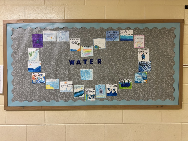 world water day postcard collage in a heart shape