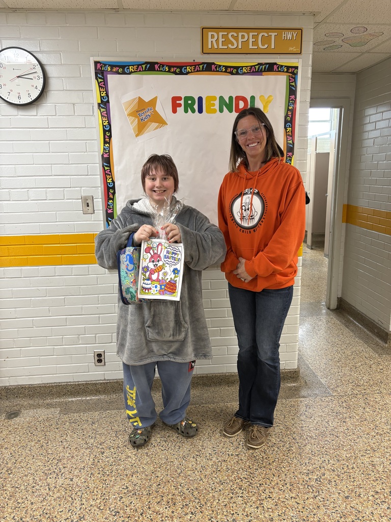 Students and the Vice Principal, Mrs. Mathieson