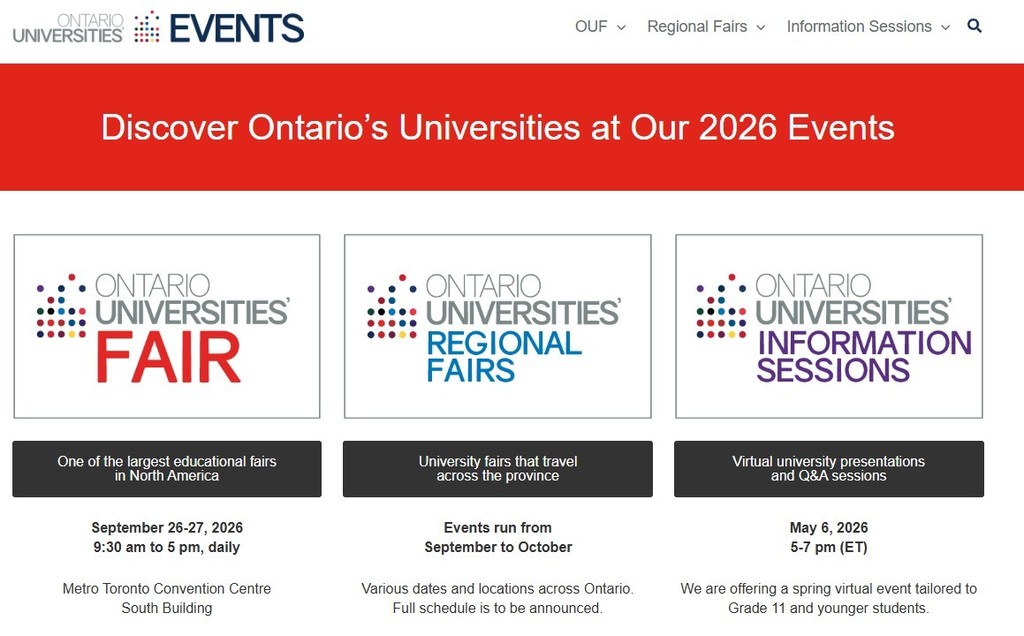 Ontario Universities Events! 