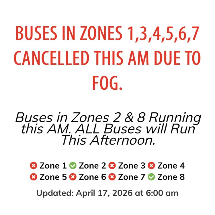 buses cancelled