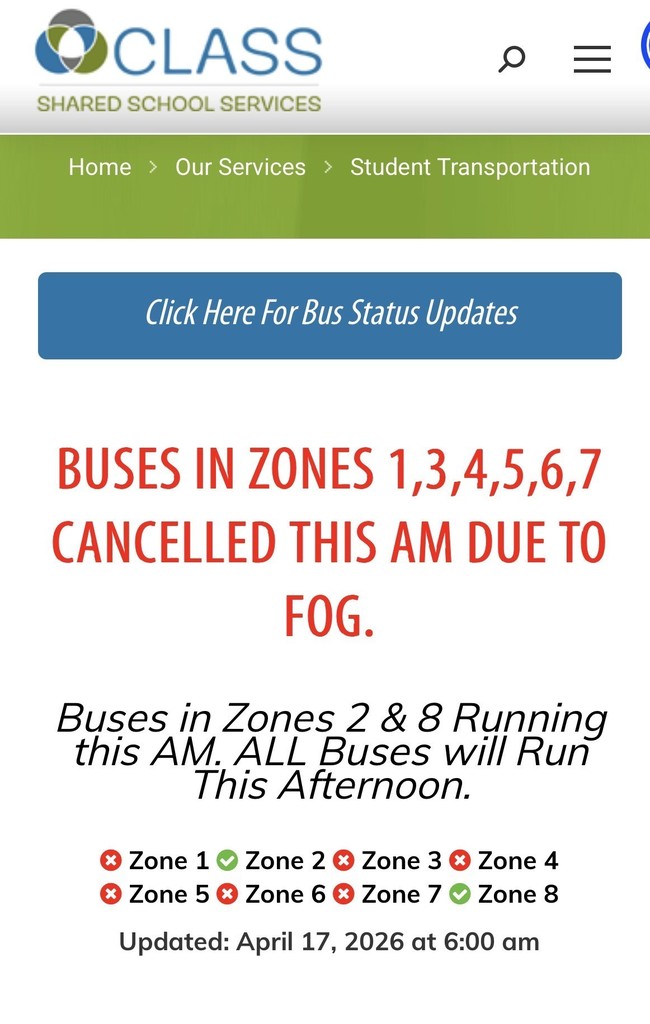 buses cancelled