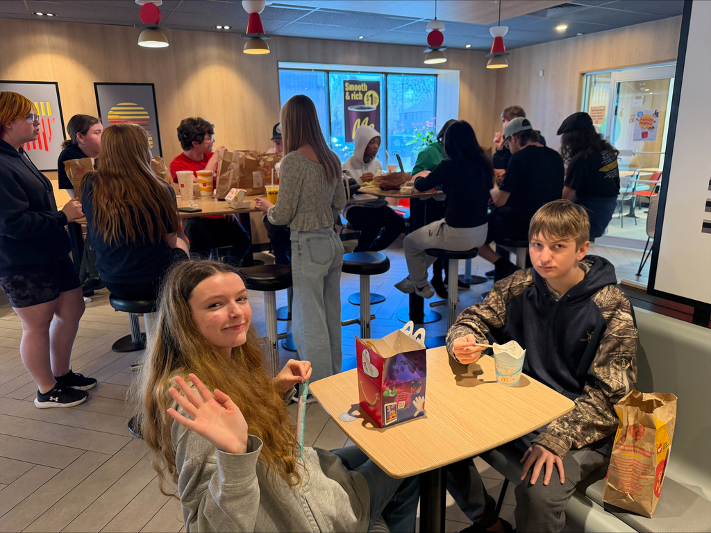 Stop for lunch for students at McDonald's.