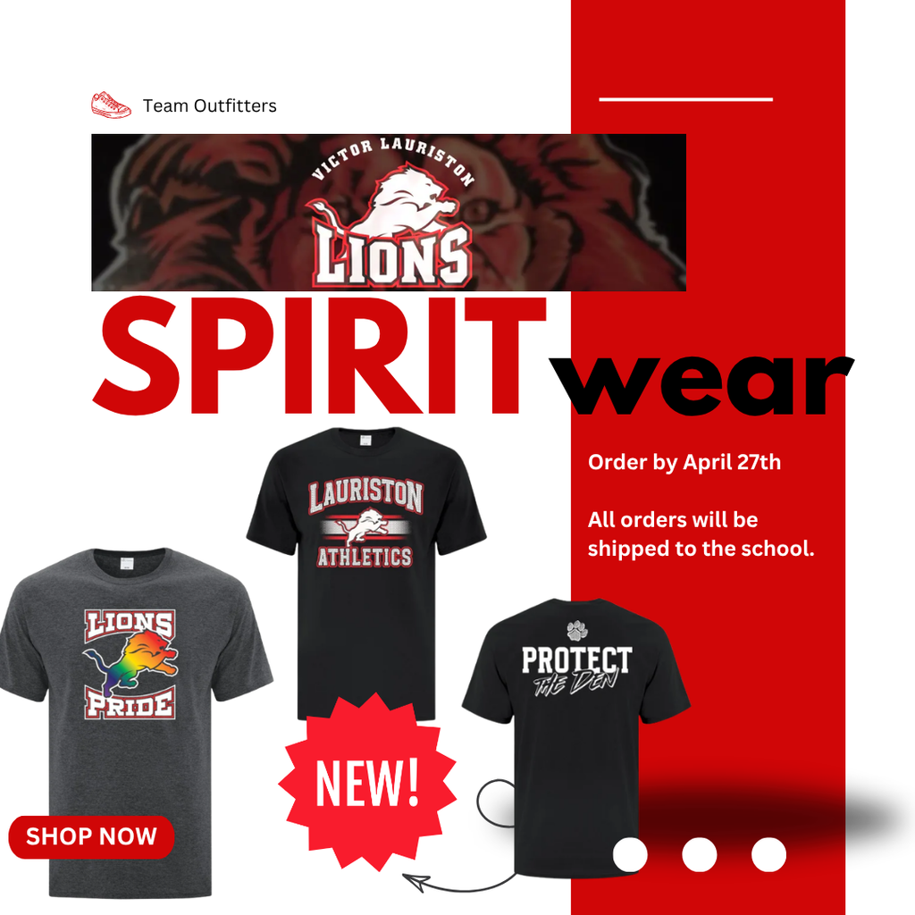 Advertisement for school Spirit Wear