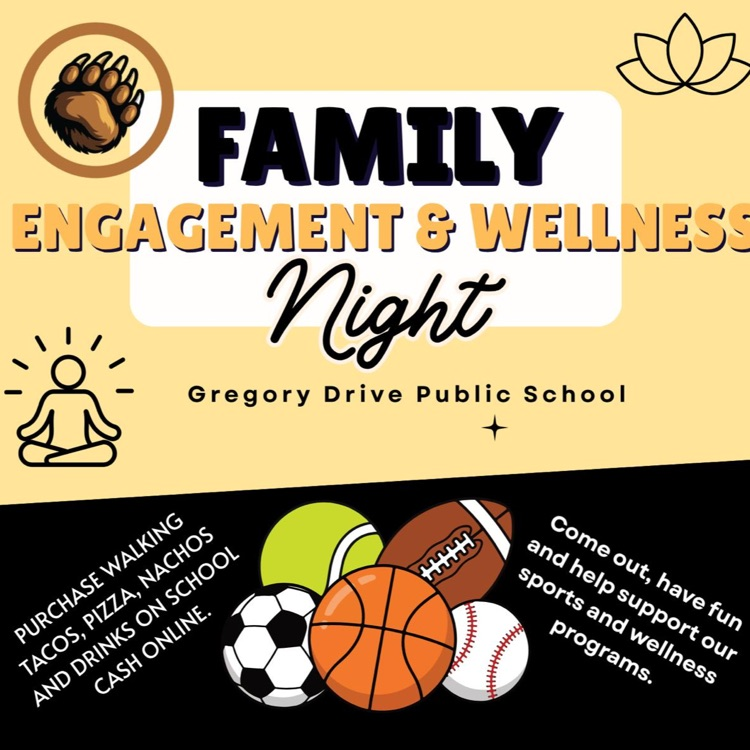 Family Engagement an Wellness Night Advertisement
