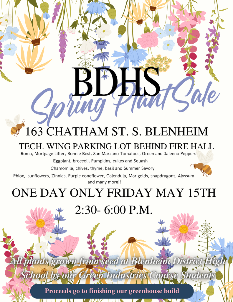 Plant sale flyer