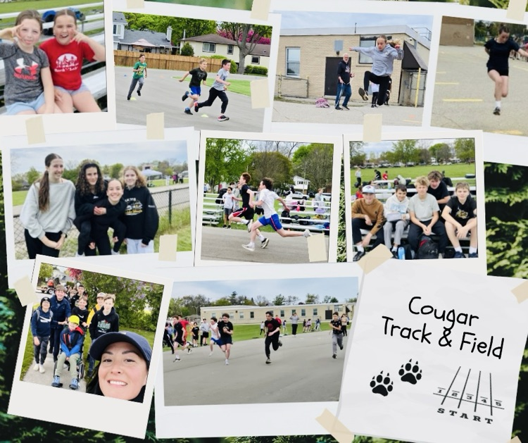 students participating in track and field